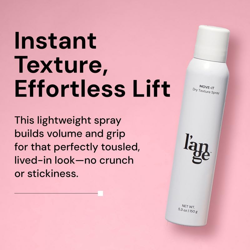 L'ANGE HAIR Move-It Super Dry Texture Spray | Absorbs Oil, Refreshes Hair, Lightweight Lift