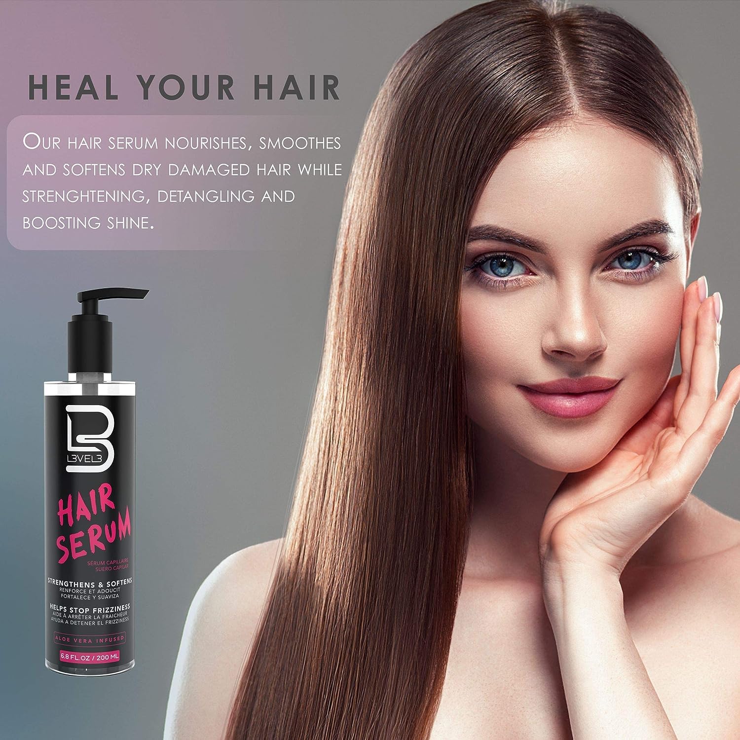 L3 Level 3 Hair Serum – Smooth, Strengthen & Detangle for Frizz-Free Hair