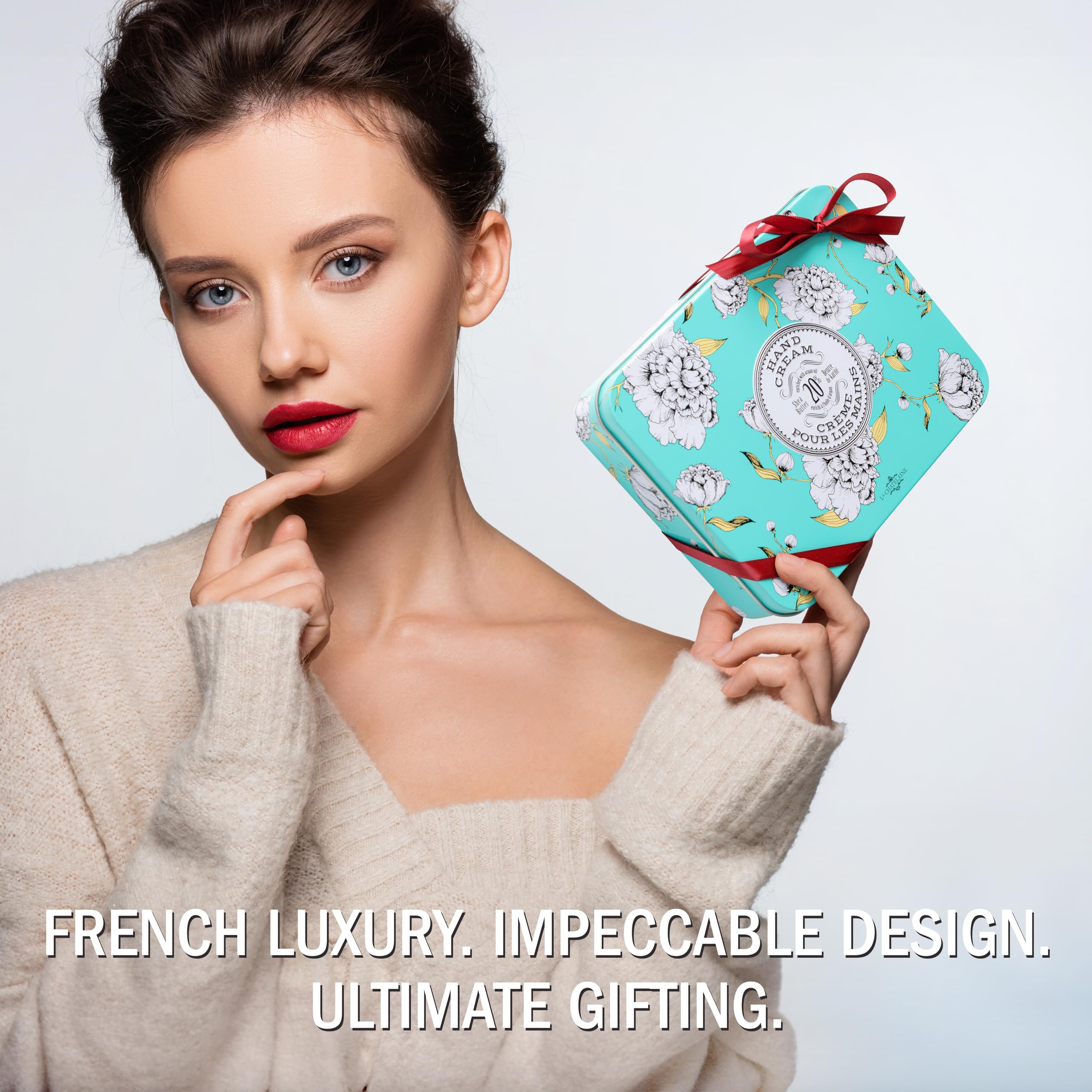 La Chatelaine Hand Cream Trio Tin Gift Set – 3 x 1 oz, Made in France, 20% Organic Shea Butter