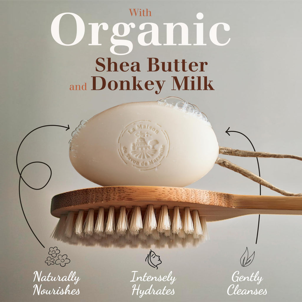 La Maison du Savon de Marseille – French Soap on a Rope Duo | Moisturizing Donkey Milk & Shea Butter Bars