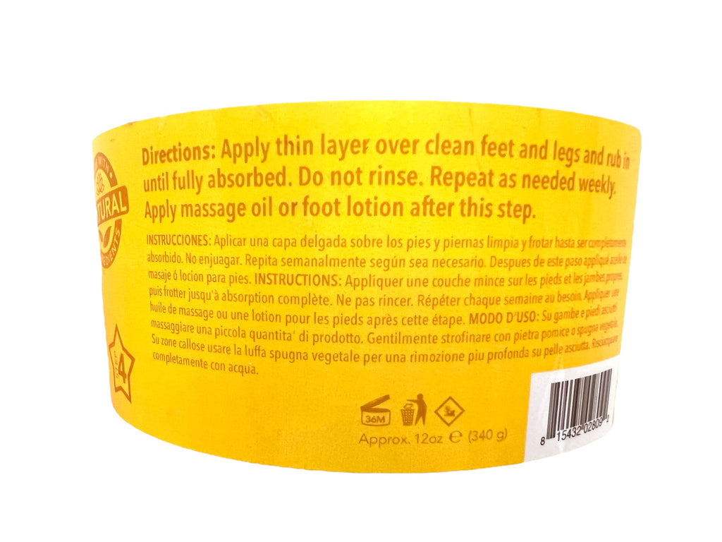 La Palm Spa Collagen Cream Mask Honey Pearl 12oz | Ultra Hydrating Foot Treatment