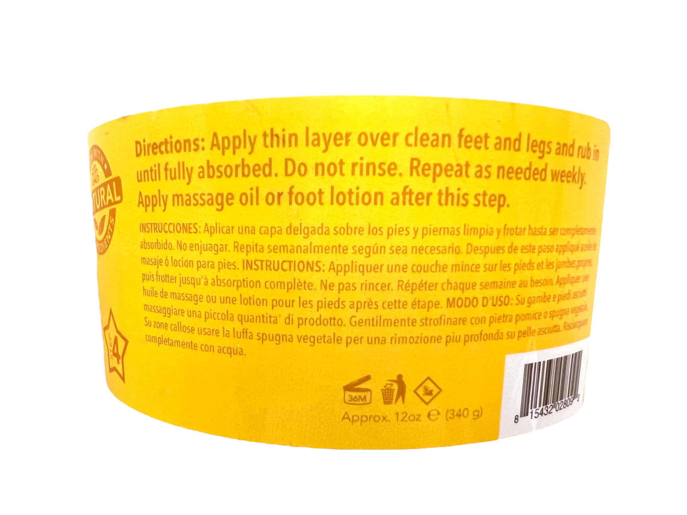 La Palm Spa Collagen Cream Mask Honey Pearl 12oz | Ultra Hydrating Foot Treatment