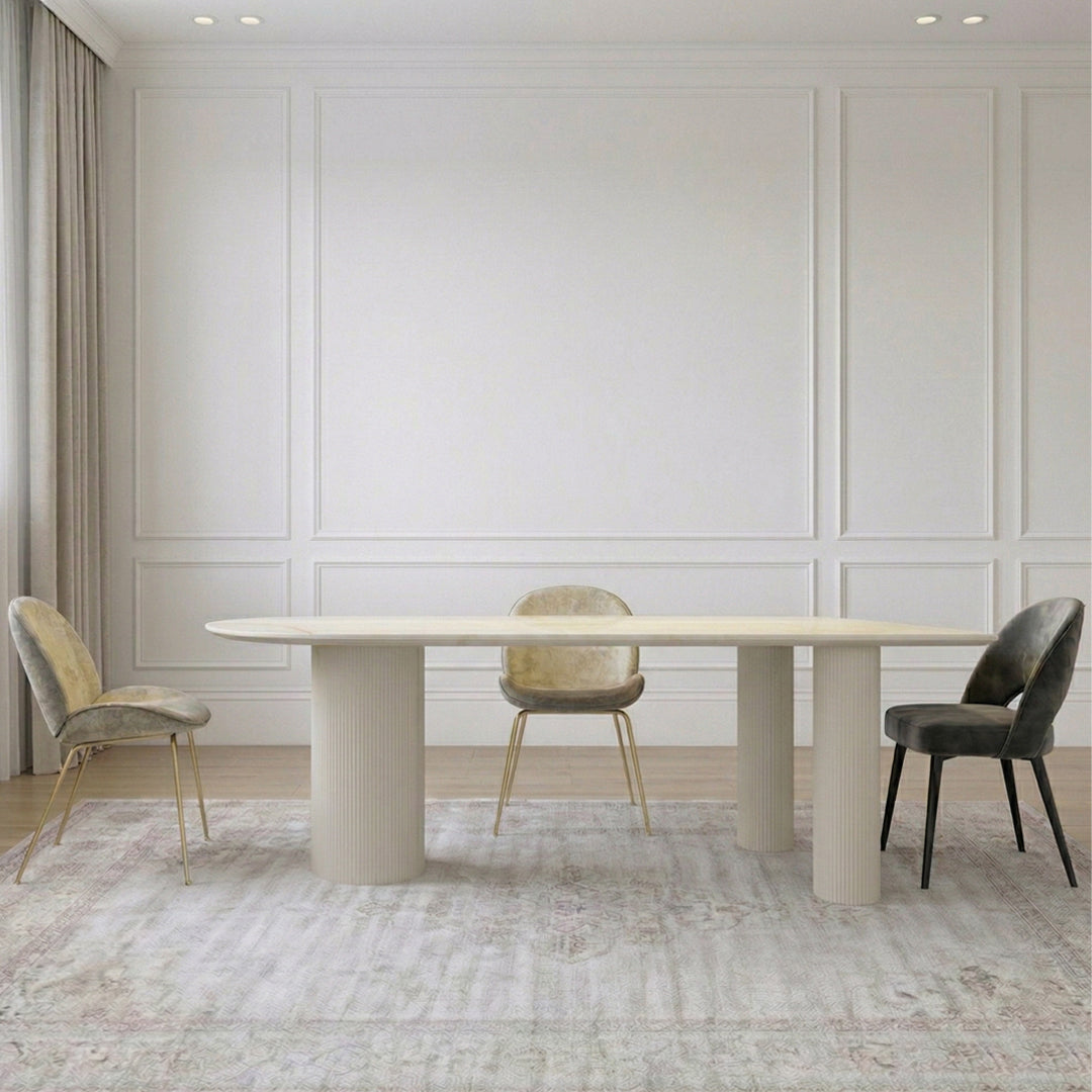 La Plainville Dining Table, White