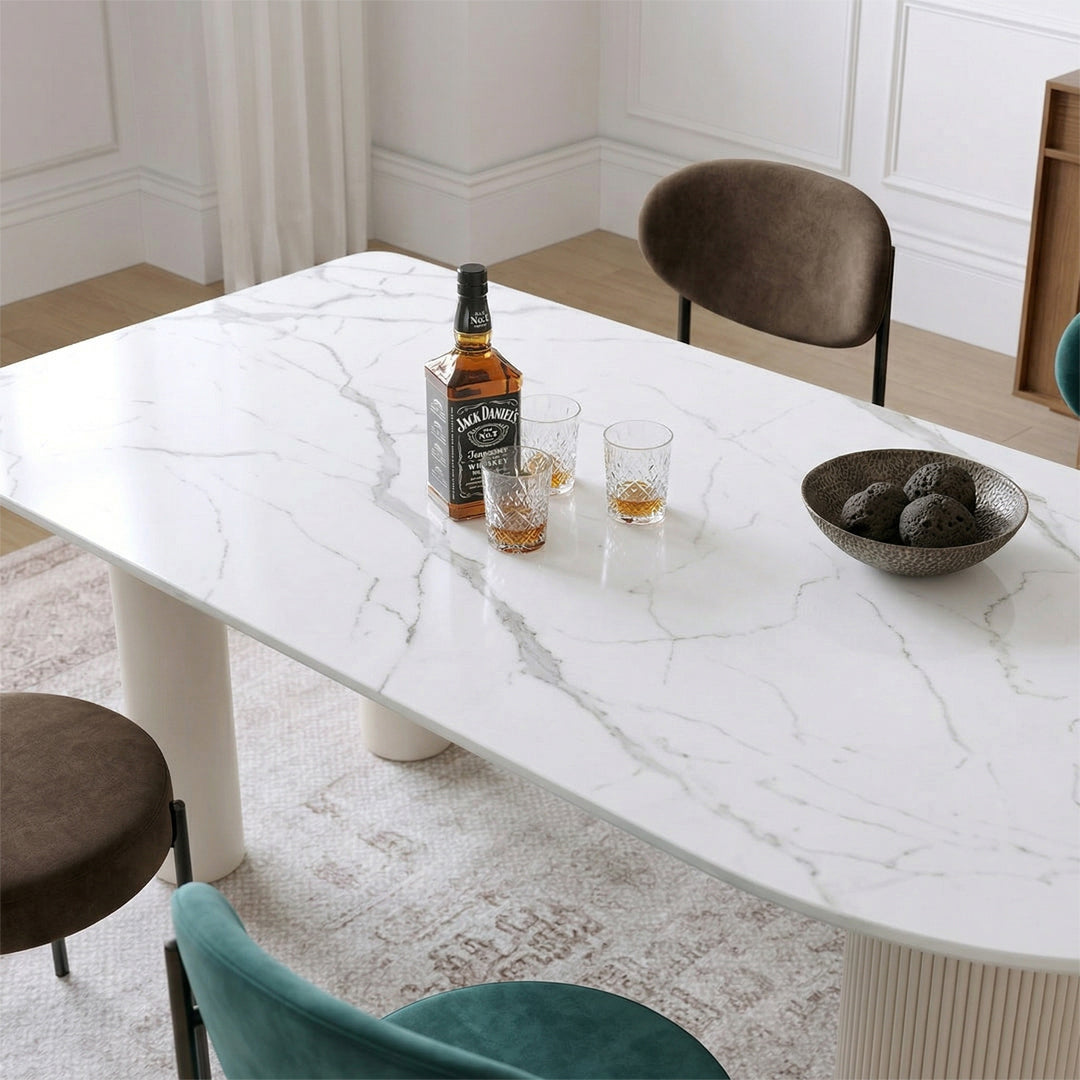 La Plainville Dining Table, White