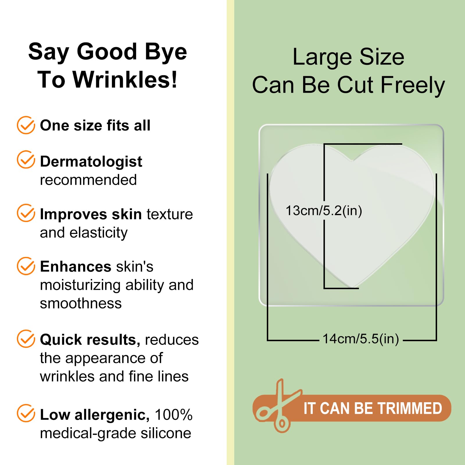 LABOLOW Chest Wrinkle Pads - 3-Pack Reusable Silicone Patches for Firming & Hydration