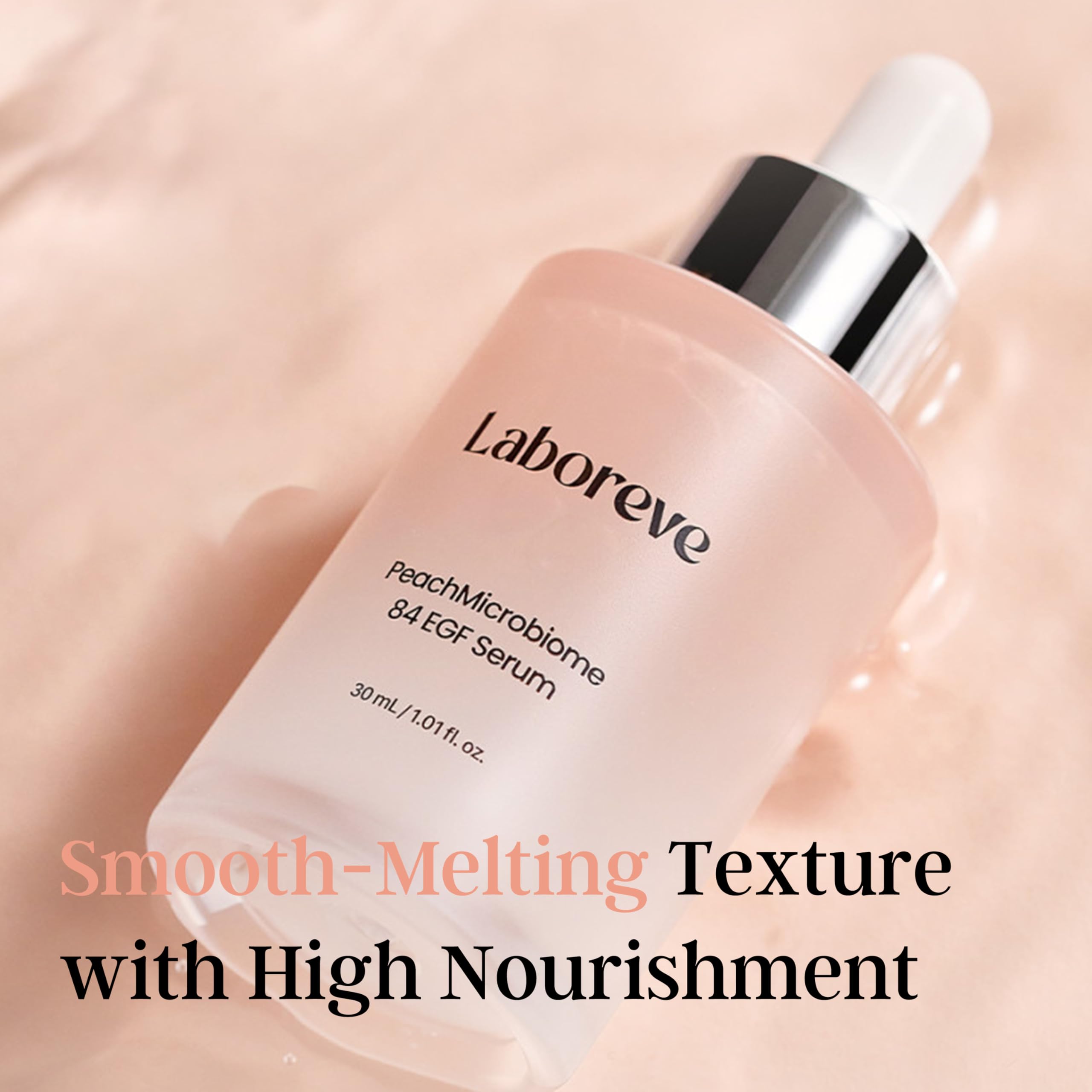 Laboreve PeachMicrobiome 84 EGF Serum | Probiotic Skincare for Hydration, Elasticity & Radiance | Korean Microbiome Science