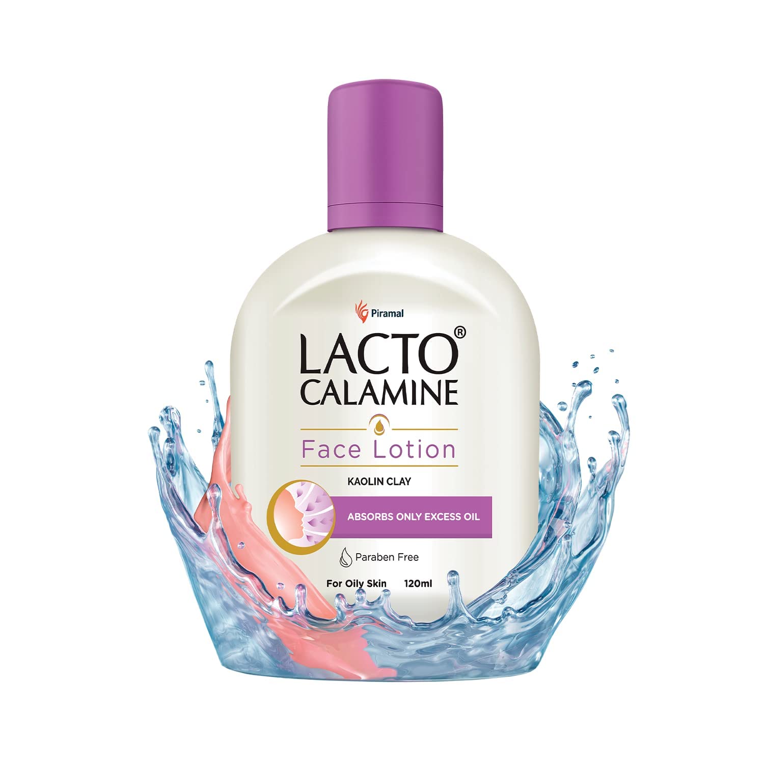Lacto Calamine Face Moisturizing Lotion for Oily Skin – Oil Balance & Matte Finish (120ml x 2)