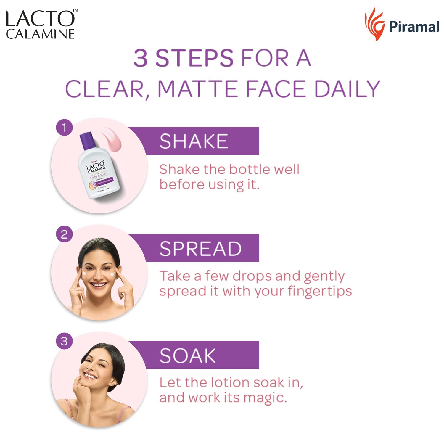 Lacto Calamine Face Moisturizing Lotion for Oily Skin – Oil Balance & Matte Finish (120ml x 2)