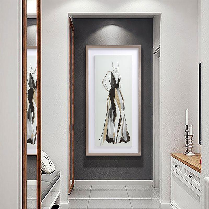 Lady Framed Wall Art Print 40*60cm