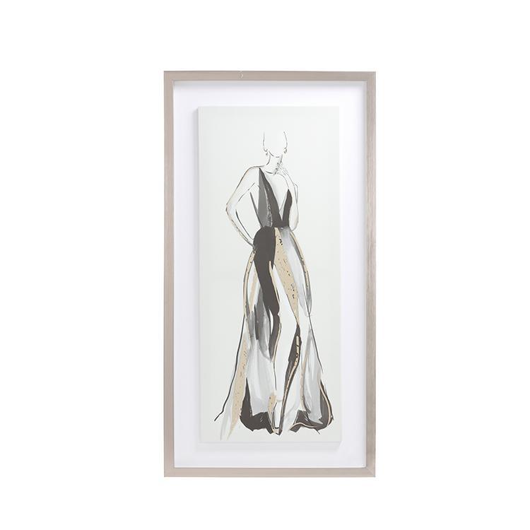 Lady Framed Wall Art Print 40*60cm