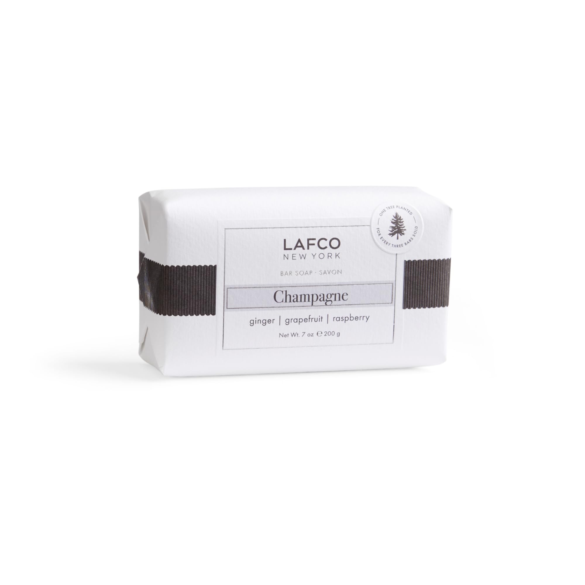 LAFCO New York Champagne Bar Soap – Ultra-Hydrating 7 oz, All Skin Types, Made in Europe