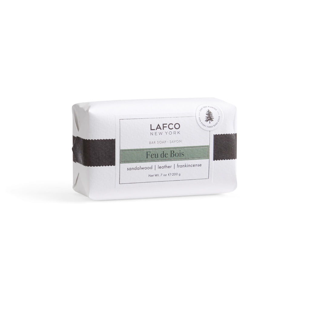 Feu de Bois Bar Soap by LAFCO New York – Ultra-Hydrating, Natural Formula, 7 oz, Made in Europe