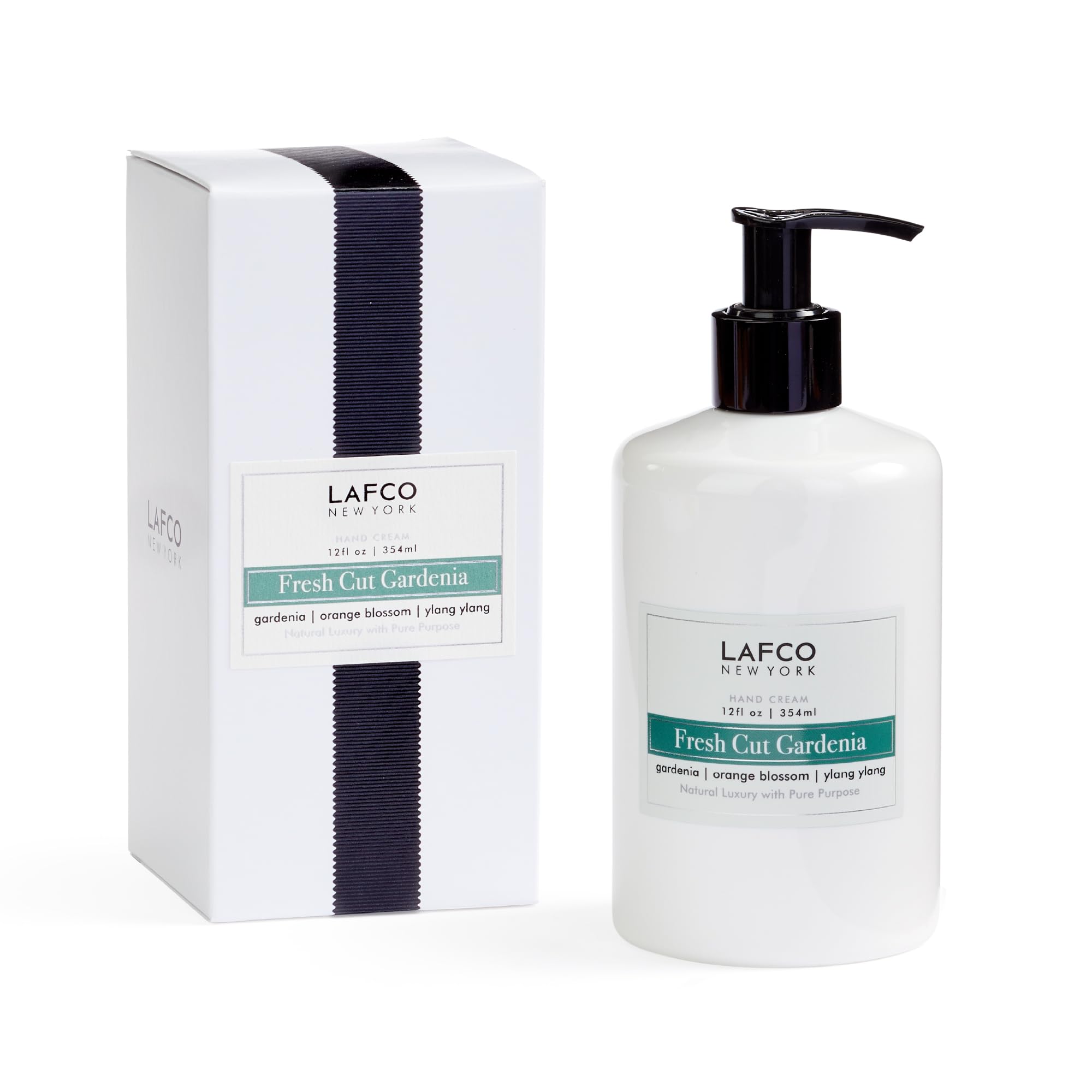 LAFCO New York Fresh Cut Gardenia Hand Cream, 12 oz – Hypoallergenic & Cruelty-Free