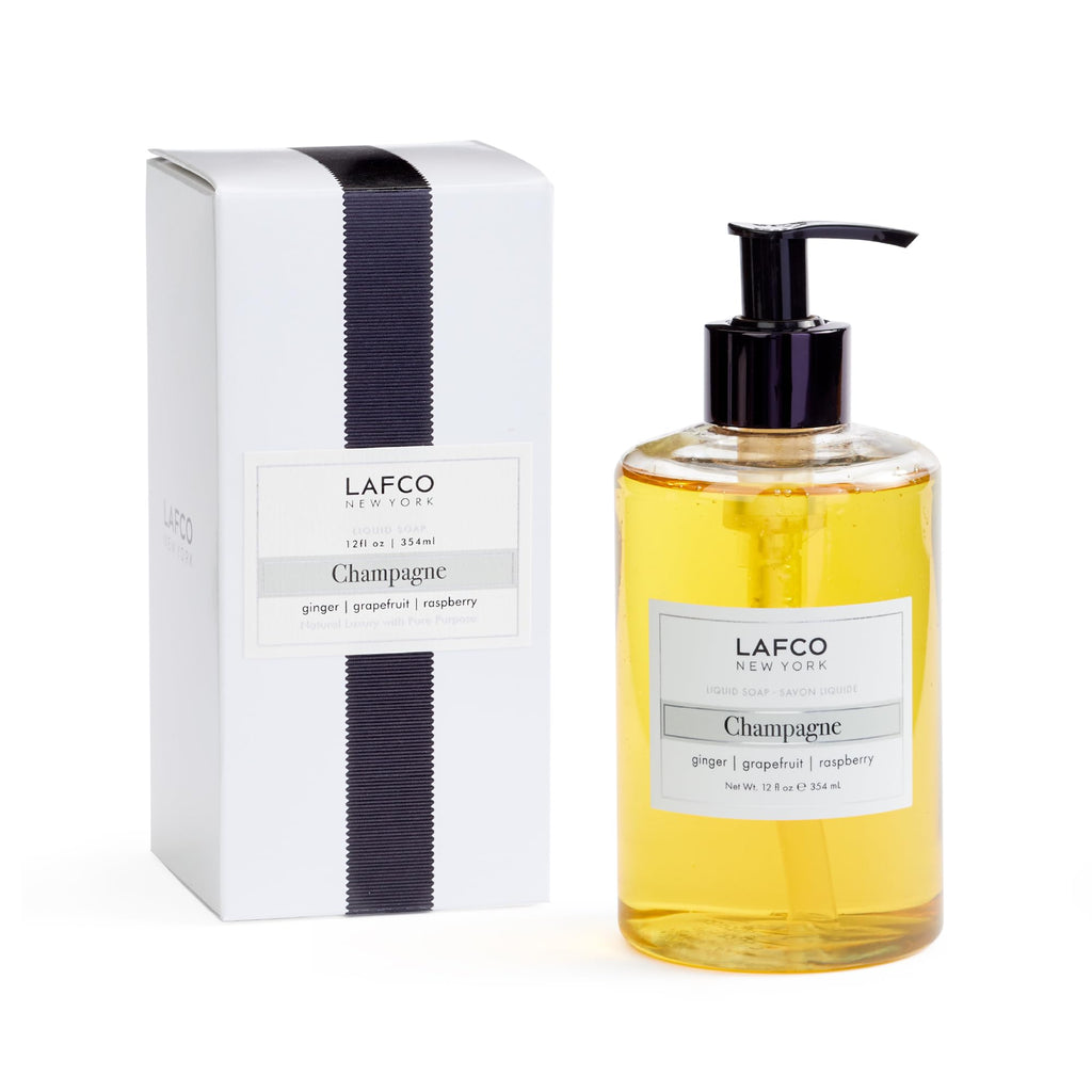 LAFCO New York Champagne Liquid Soap – 12 oz – Hypoallergenic, Plant-Based Moisturizing Soap