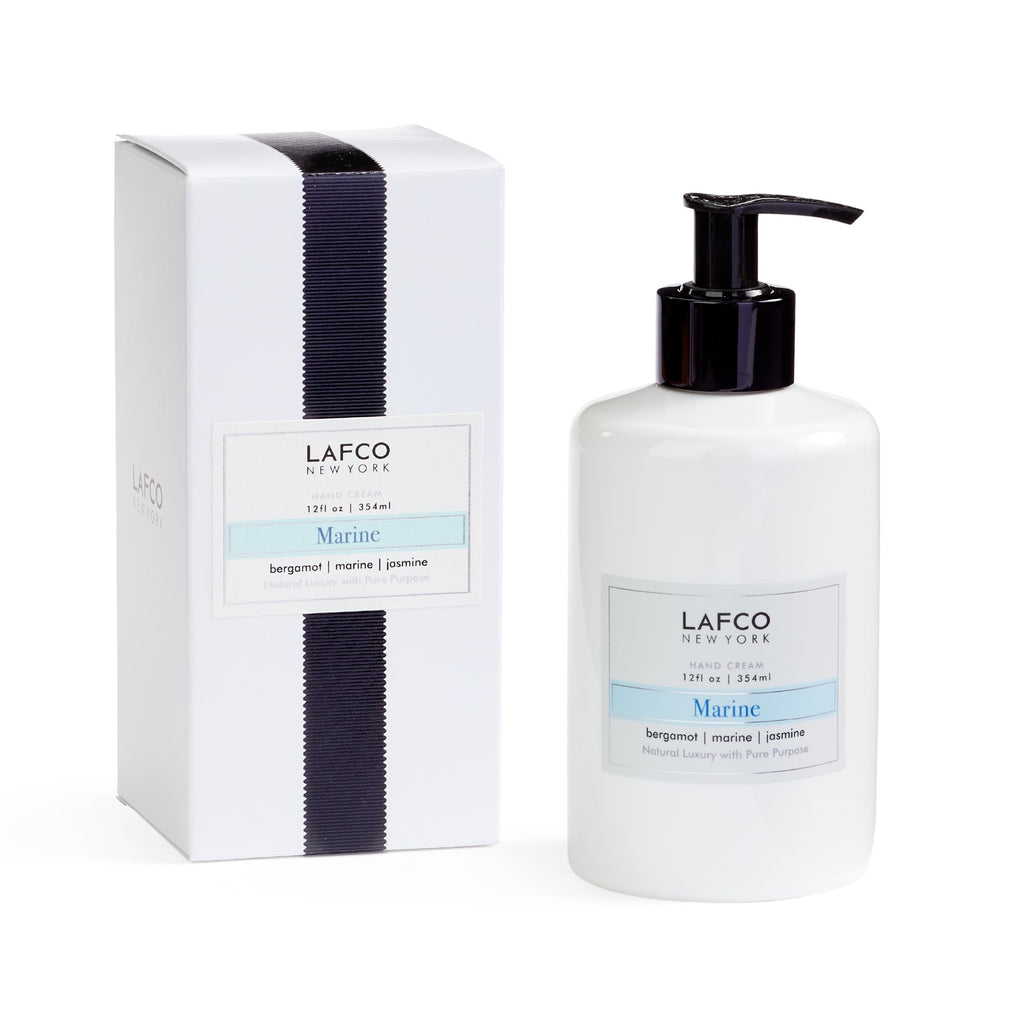 LAFCO New York Marine Hand Cream — 12 oz | Hydrating, Hypoallergenic & Synthetic-Free | Made in Italy