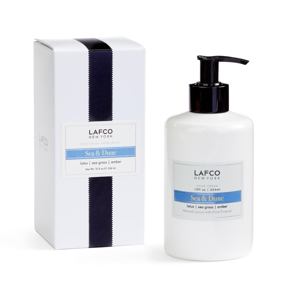 LAFCO New York Sea & Dune Hand Cream – 12 oz | Hydrating, Hypoallergenic, Made in Italy