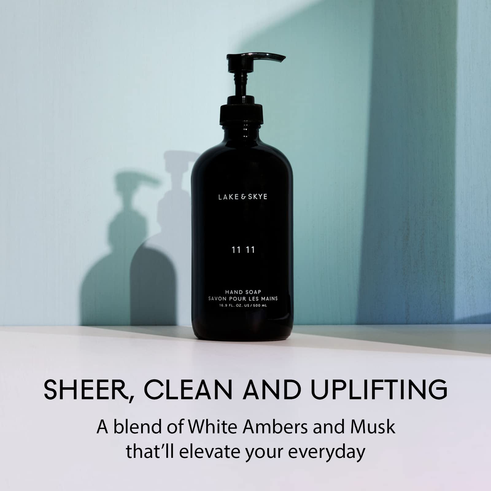 Lake & Skye 11 11 Hand Soap – Clean Skin Musk, Uplifting Scent (16.9 fl oz)
