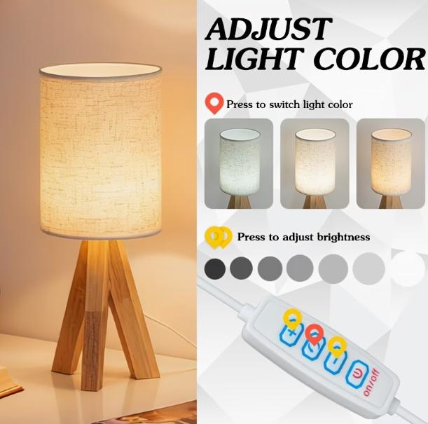 Wooden Art Table Lamp – Warm Ambient Lighting for Modern Interiors