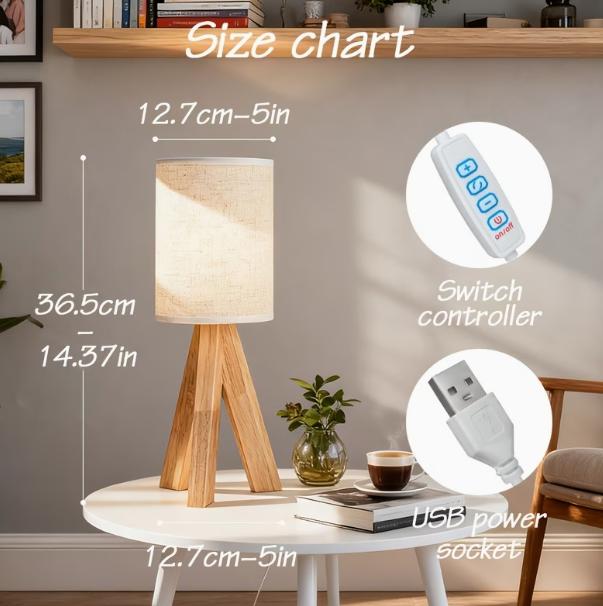Wooden Art Table Lamp – Warm Ambient Lighting for Modern Interiors