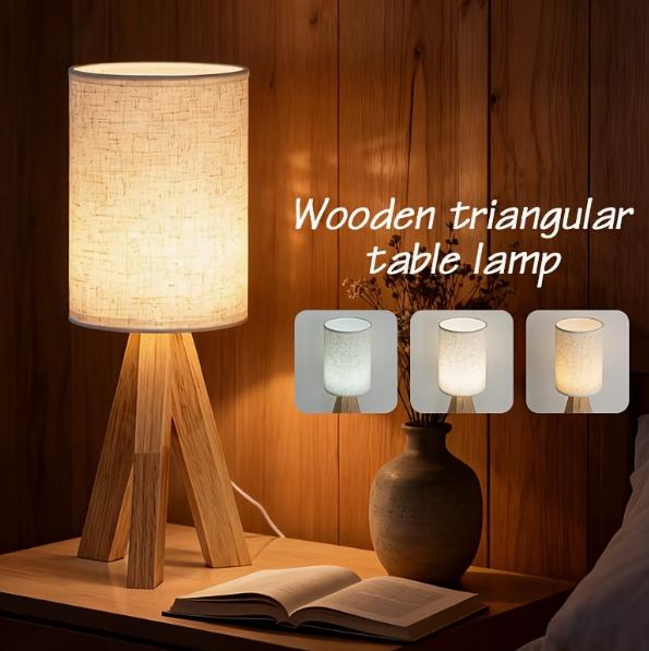 Wooden Art Table Lamp – Warm Ambient Lighting for Modern Interiors