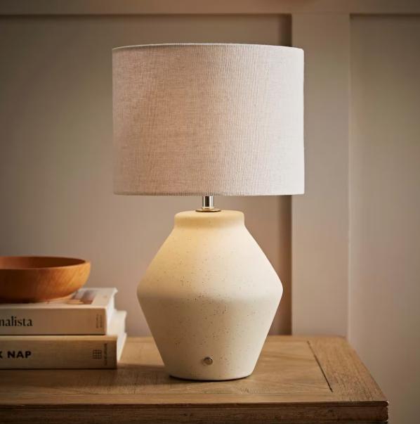 Finn Ceramic Rechargeable Table Lamp – Portable Wireless Ambient Lighting