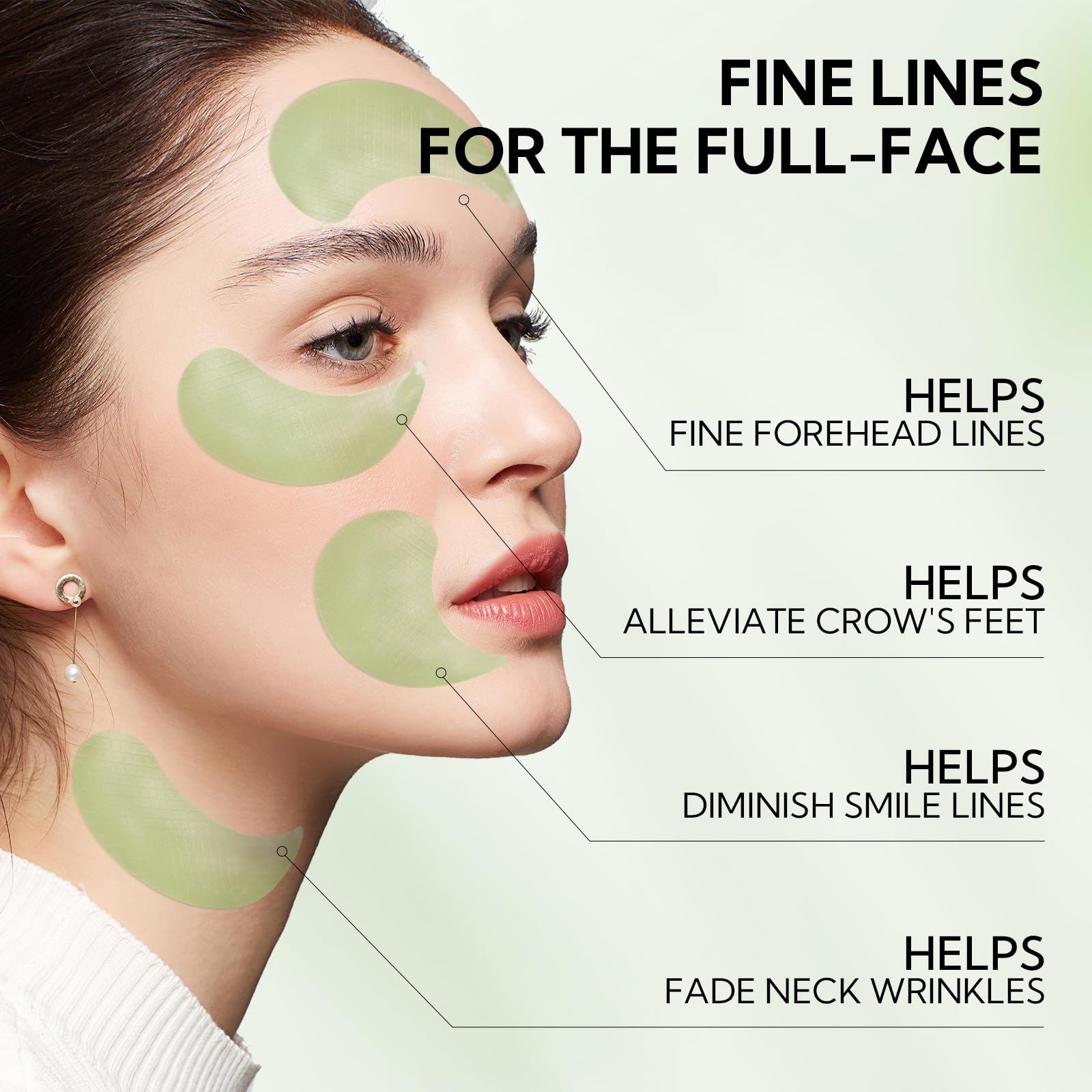LANBENA Aloe Vera Under Eye Patches – Hydration, Brightening & Puffiness Reduction (30 Pairs)