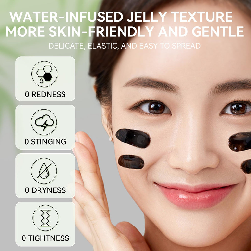 LANBENA Upgraded 2.0 Bamboo Charcoal Blackhead Remover Nose Strips – Deep Cleanse