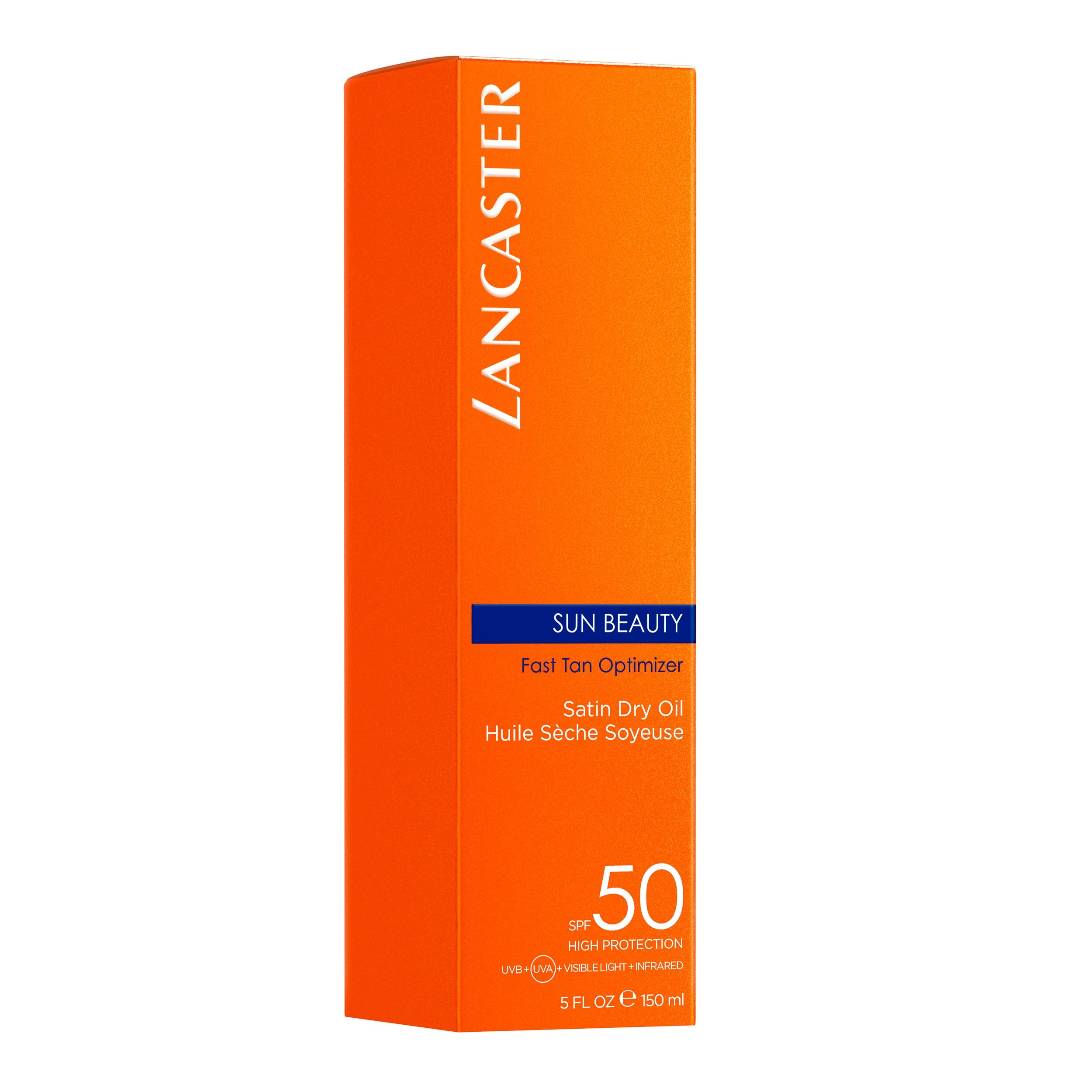 Lancaster Sun Beauty Dry Oil Fast Tan Optimizer SPF 50 – Non-Greasy, Quick Absorption