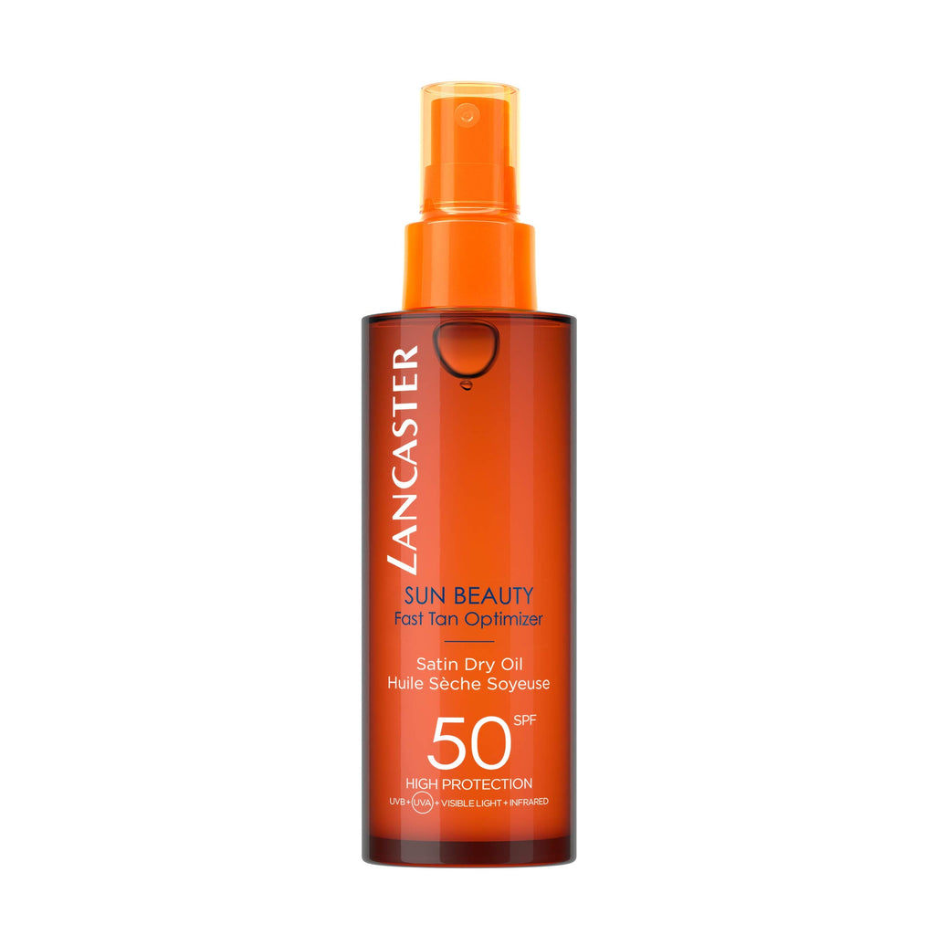 Lancaster Sun Beauty Dry Oil Fast Tan Optimizer SPF 50 – Non-Greasy, Quick Absorption