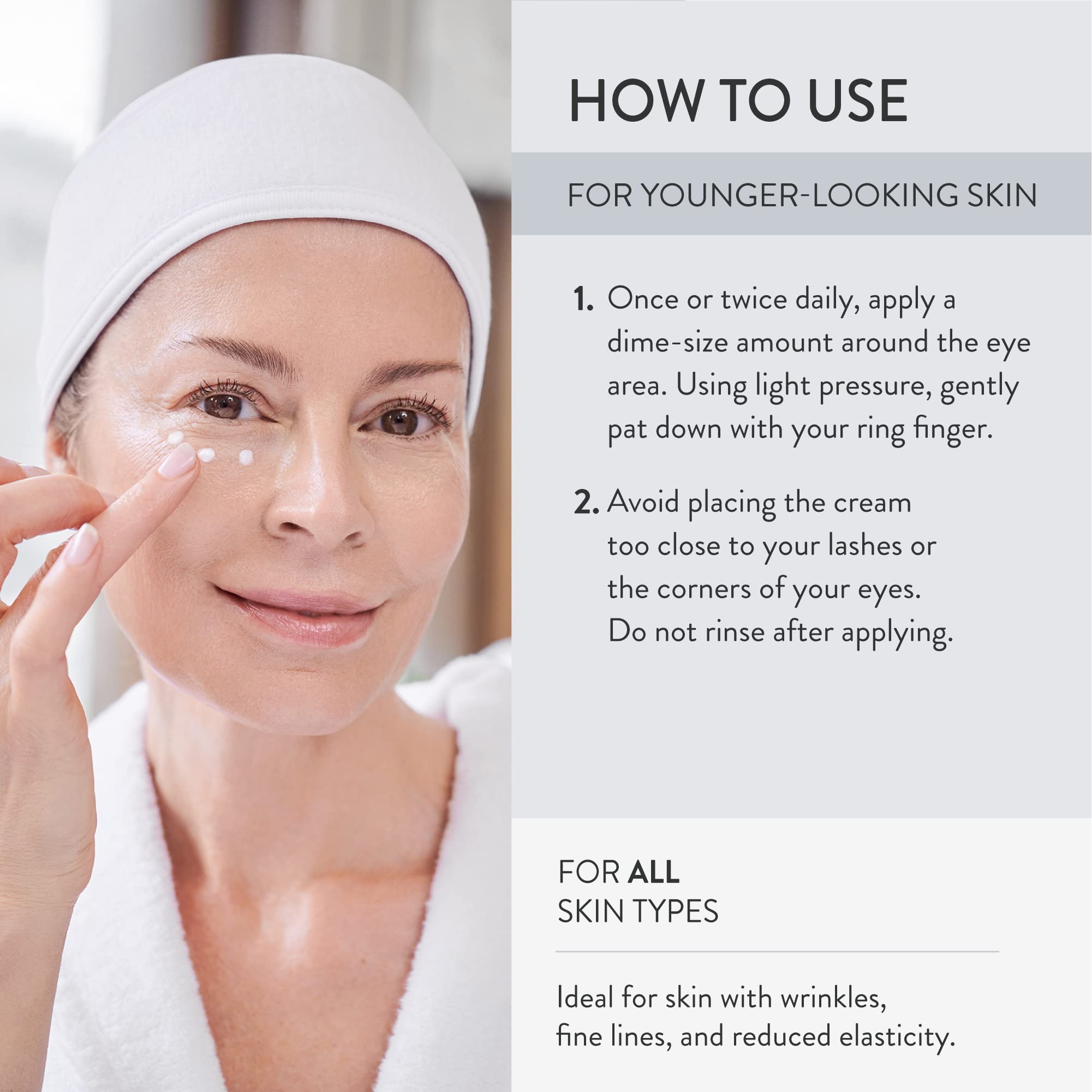 Lancer Eye-Contour Lifting Cream – Diamond Powder, Hyaluronic Acid, 0.5 oz