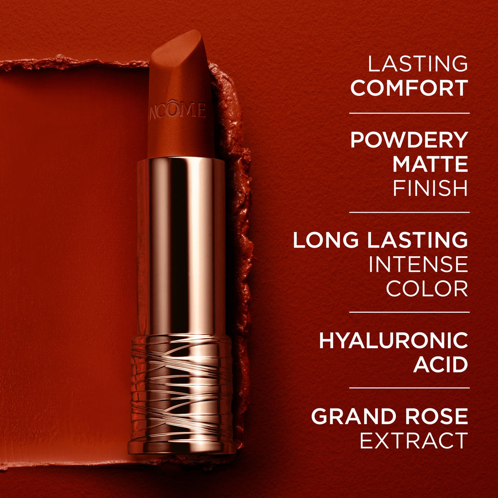 Lancôme L'Absolu Rouge Drama Matte Lipstick - Dramatised Nude 221 | Bold Matte Finish & Hydration