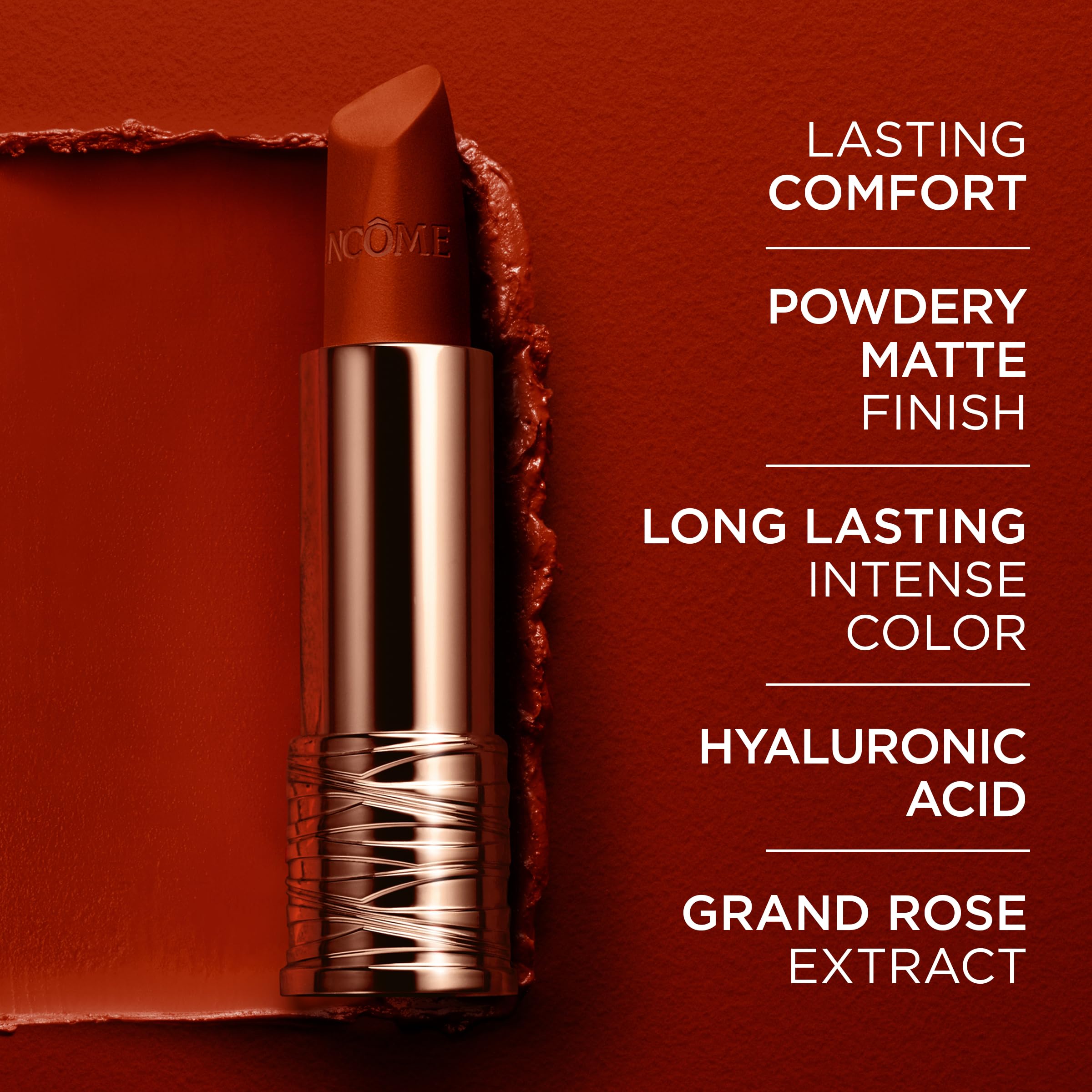 Lancôme L'Absolu Rouge Drama Matte Lipstick - Dramatised Nude 221 | Bold Matte Finish & Hydration