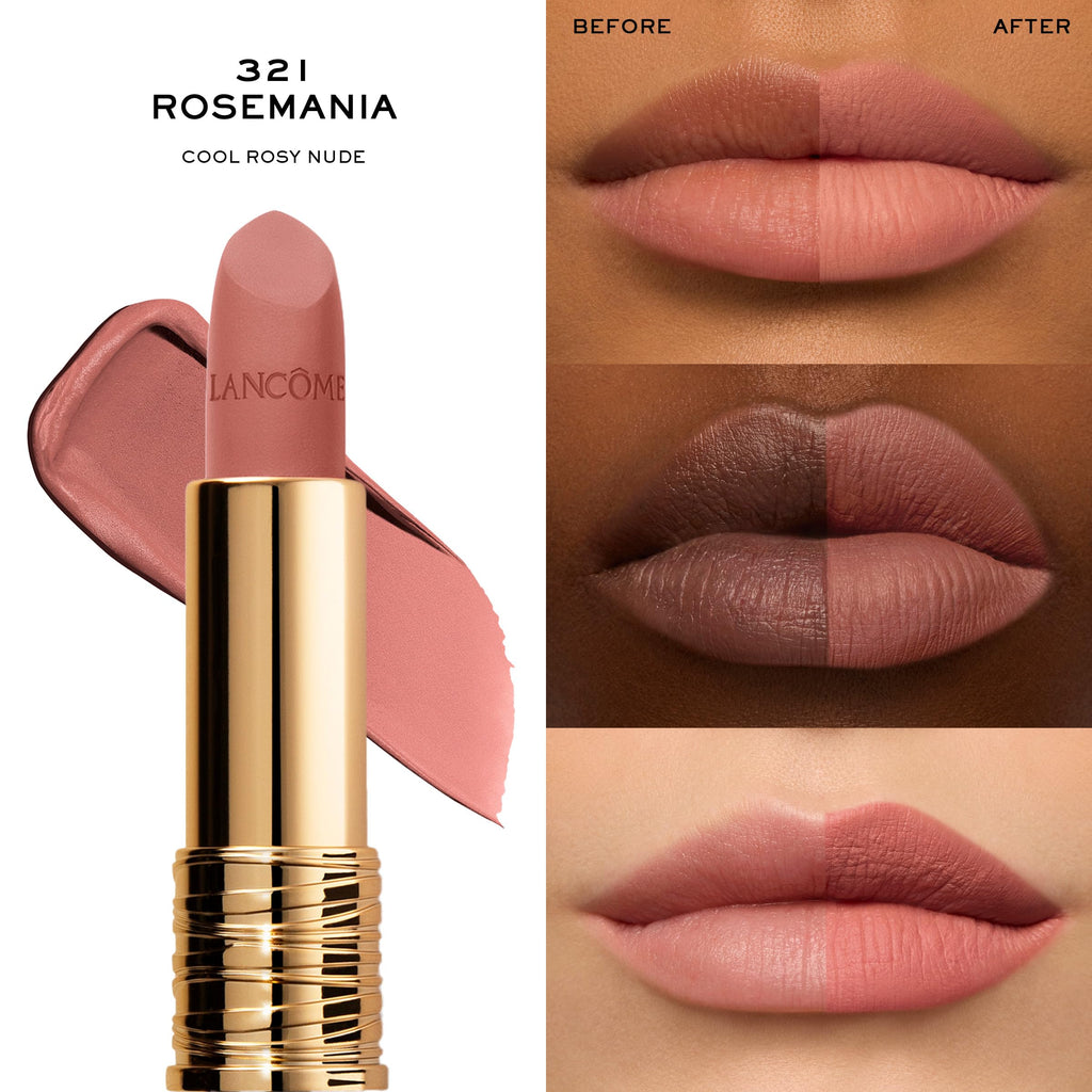 Lancôme L’Absolu Rouge Drama Matte Lipstick 321 – Ultra Matte Finish & 8HR Color