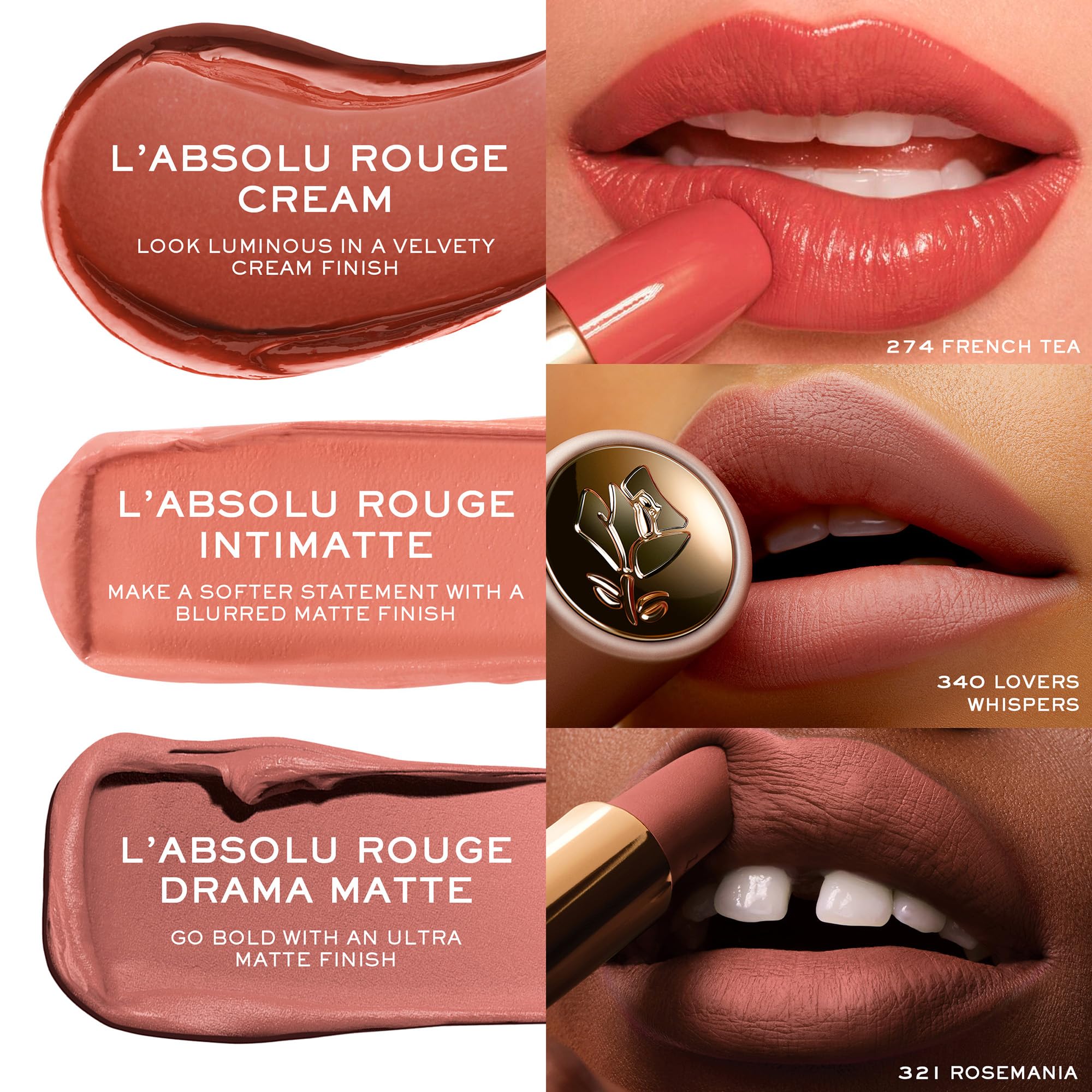 Lancôme L’Absolu Rouge Drama Matte Lipstick 208 – Ultra Matte Finish, 8HR Color