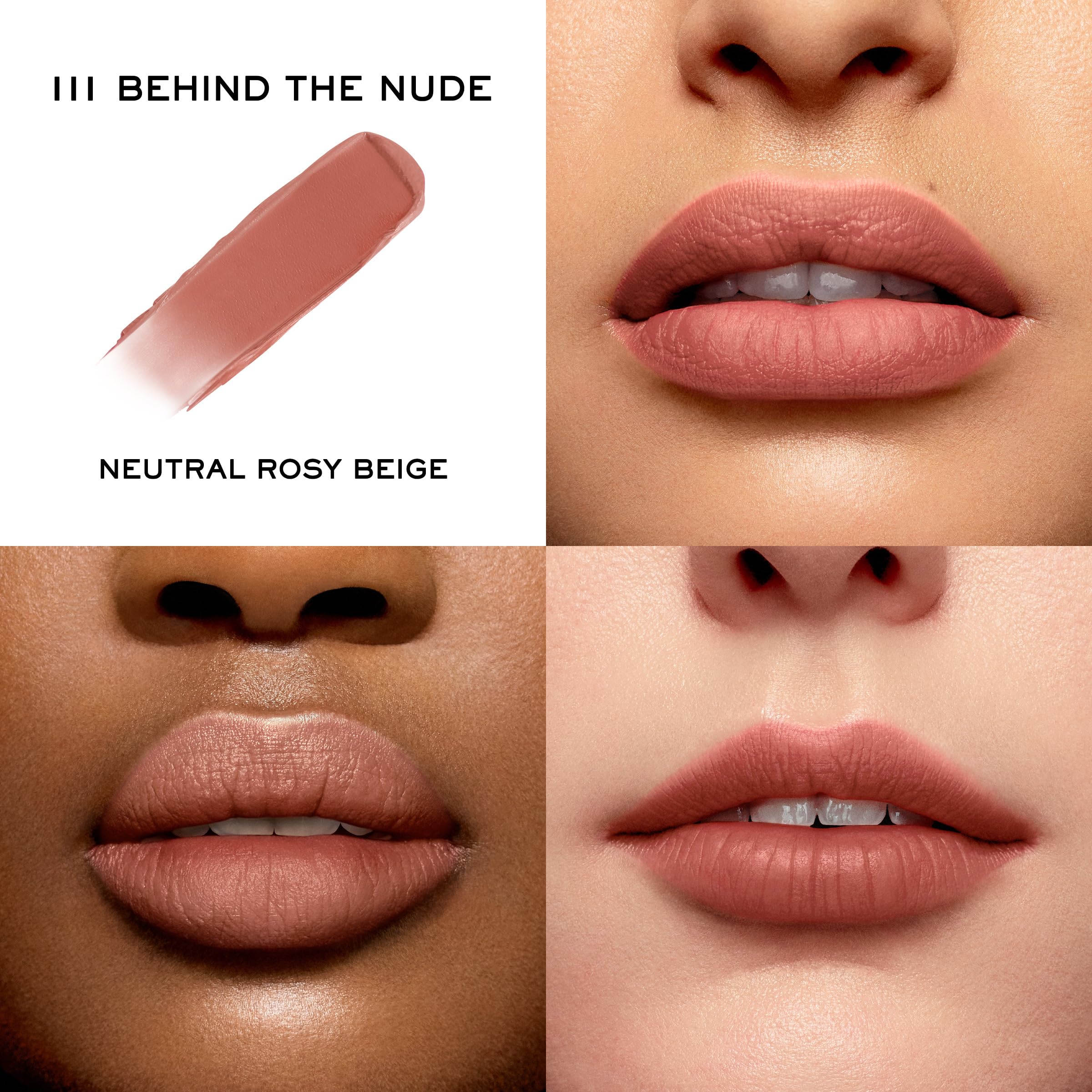 Lancôme L'Absolu Rouge Intimatte Lipstick – Buildable Lightweight Soft Matte Finish – Up To 24HR Comfort – 111 All Lens on Me