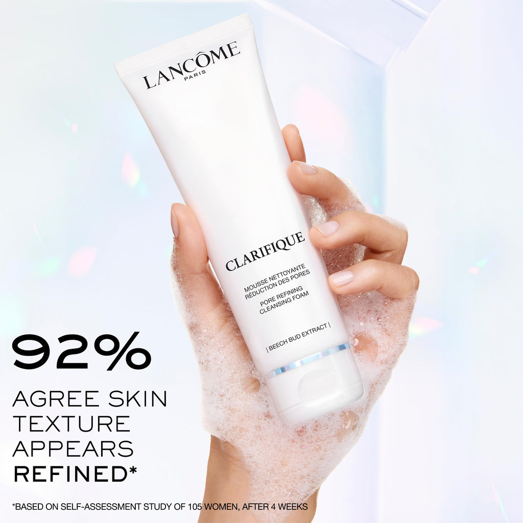 Lancôme Clarifique Pore Refining Cleanser - Salicylic Acid for Uneven Skin Tone, Pores, Dullness - 4.2 Fl Oz