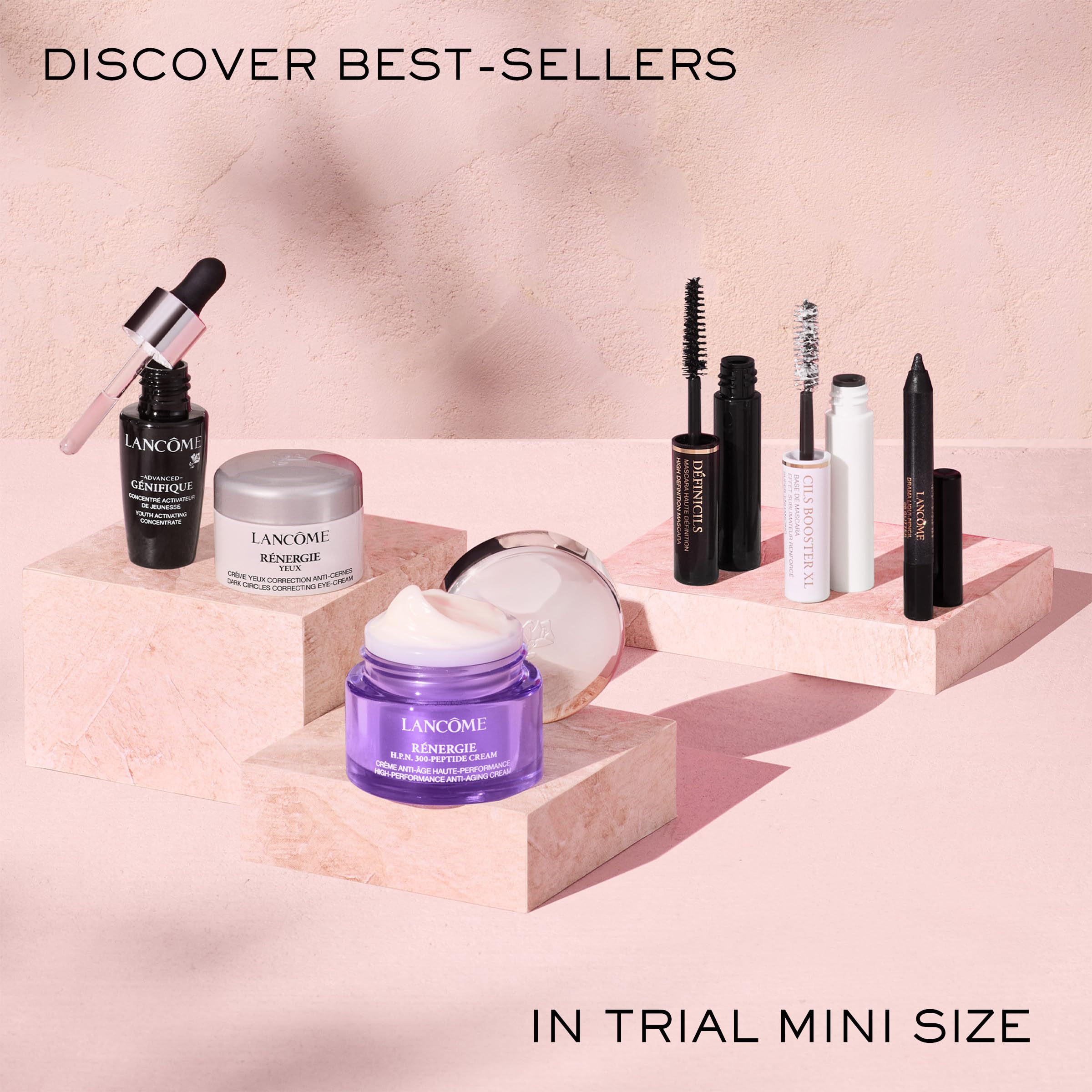 Lancôme Bestsellers Mini Trial Size Discovery Set – Génifique, Rénergie & Définicils | Amazon Exclusive