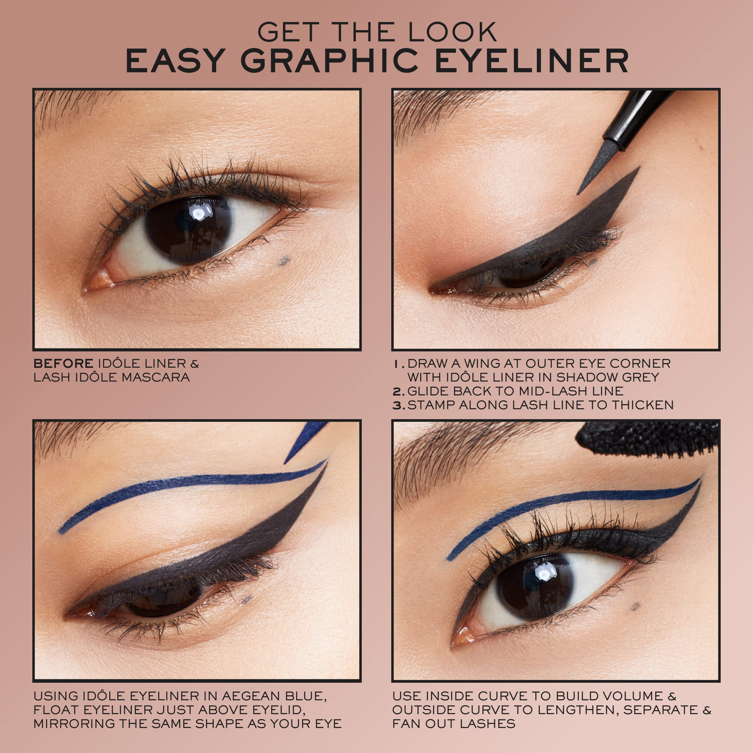 Lancôme Idôle Liner Waterproof Liquid Eyeliner – Ultra-Precise, Luminous Grey