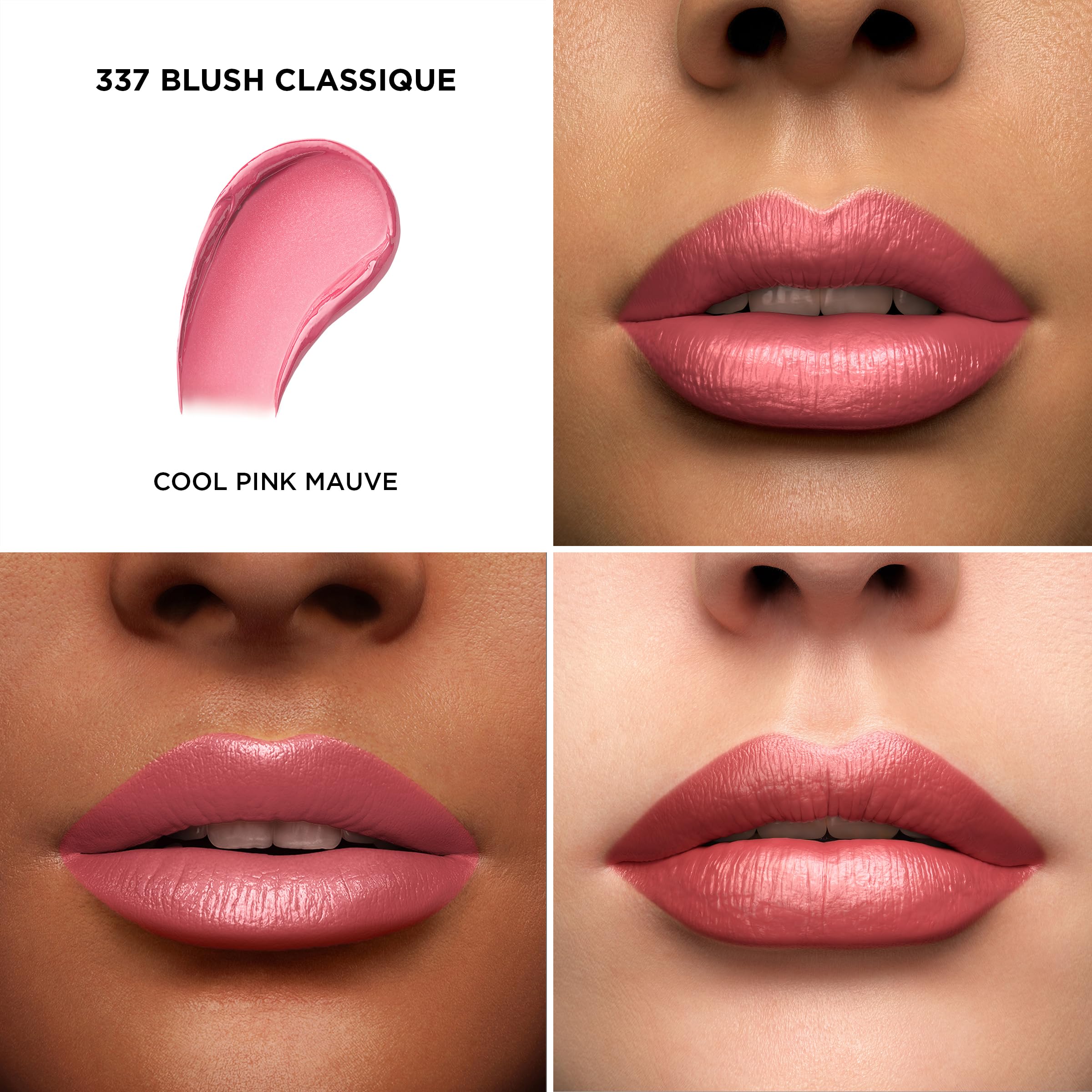 Lancôme L'Absolu Rouge Hydrating Cream Lipstick - Smudge-Resistant & Luminous Finish - Up To 18HR Comfort - 337 Blush Classique