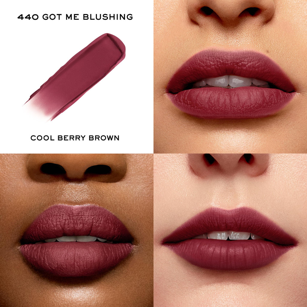 Lancôme L'Absolu Rouge Intimatte Hydrating Matte Lipstick – Buildable Soft Matte Finish | Up to 12h Hydration | 440 Got Me Blushing