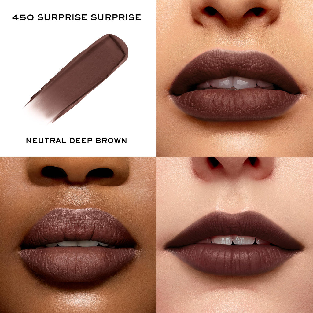 Lancôme L'Absolu Rouge Intimatte Hydrating Matte Lipstick – Buildable Soft Matte Finish, 12H Hydration, 8 Nude Shades