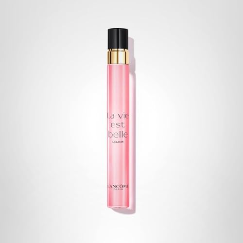 Lancôme La Vie Est Belle L'Elixir EDP – Long-Lasting Floral Fragrance with Raspberry & Cocoa Butter (0.34 oz Travel Size)