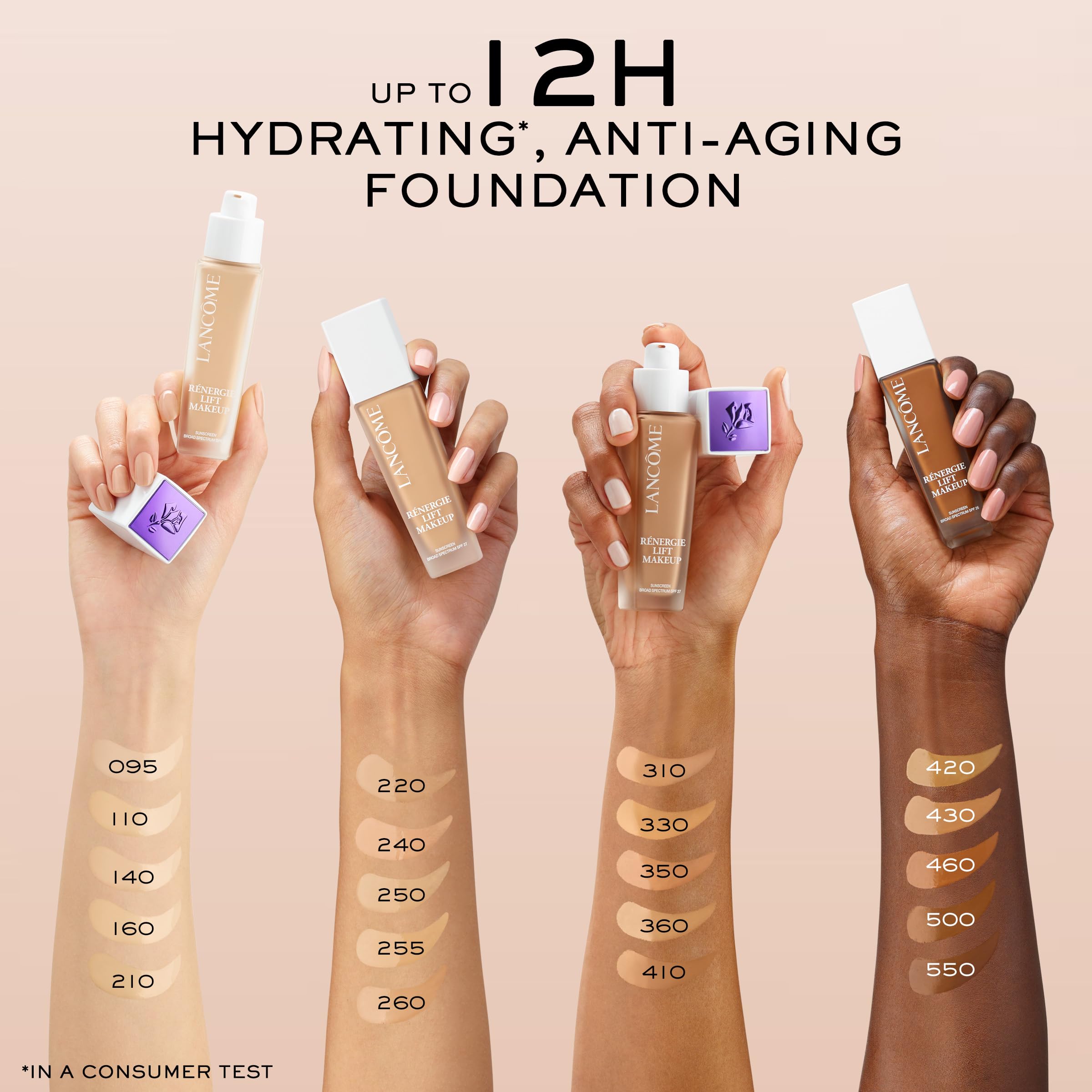 Lancôme Renergie Lift Foundation – Hydrating, Medium-to-Full Coverage with SPF 27 | Up to 12H Wear
