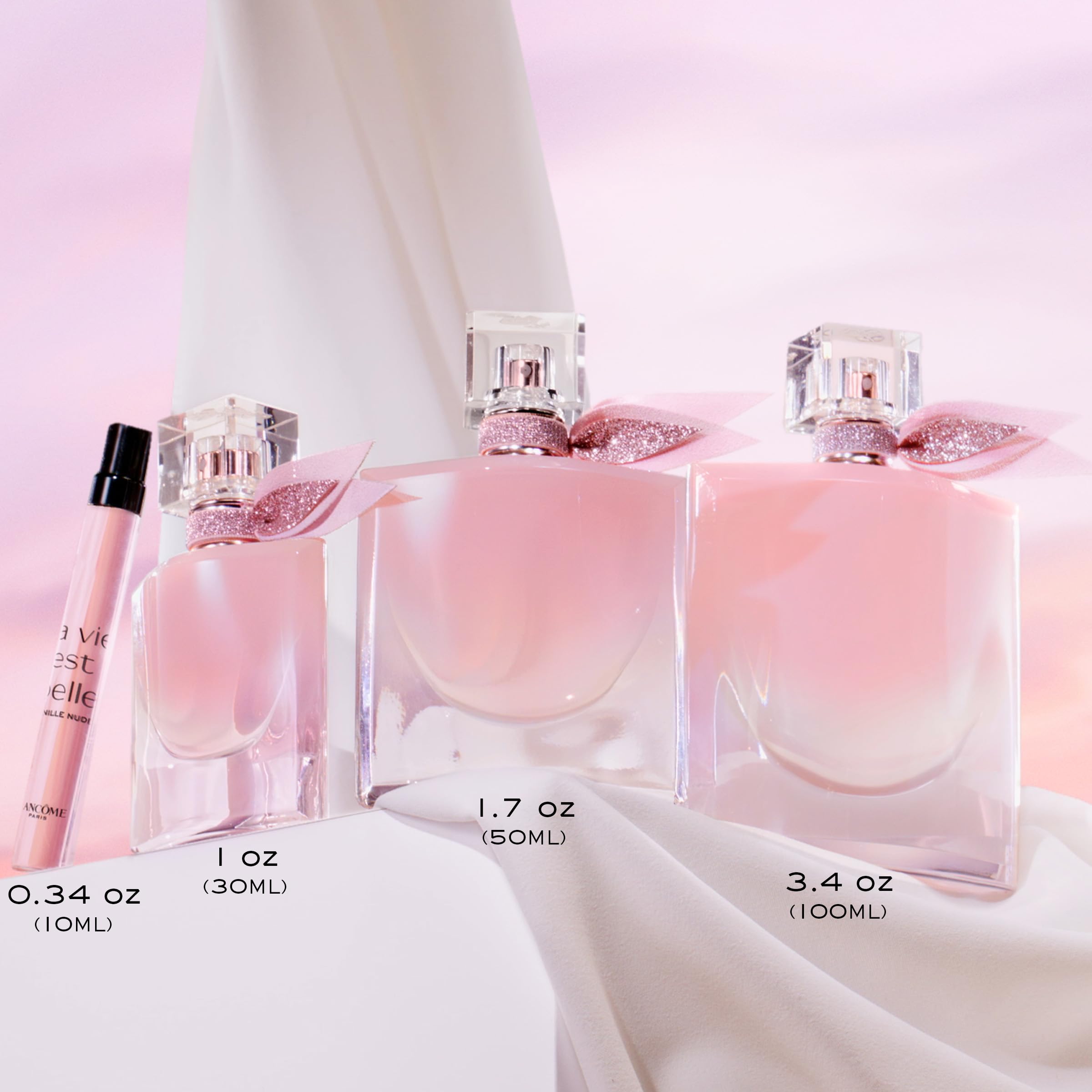 Lancôme La Vie Est Belle La Vie Vanille Nude Eau de Parfum – Floral Gourmand Scent with Solar Jasmine, Vanilla & White Musk | 0.34 Fl Oz