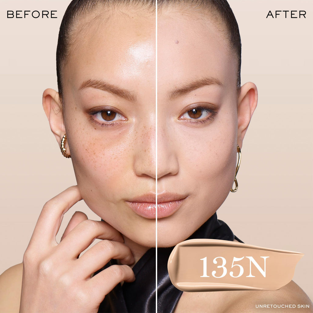 Lancôme Teint Idole Ultra Wear Natural Matte Foundation – Longwear, Hydrating, Waterproof, Natural Finish – 135N (Fair to Light)