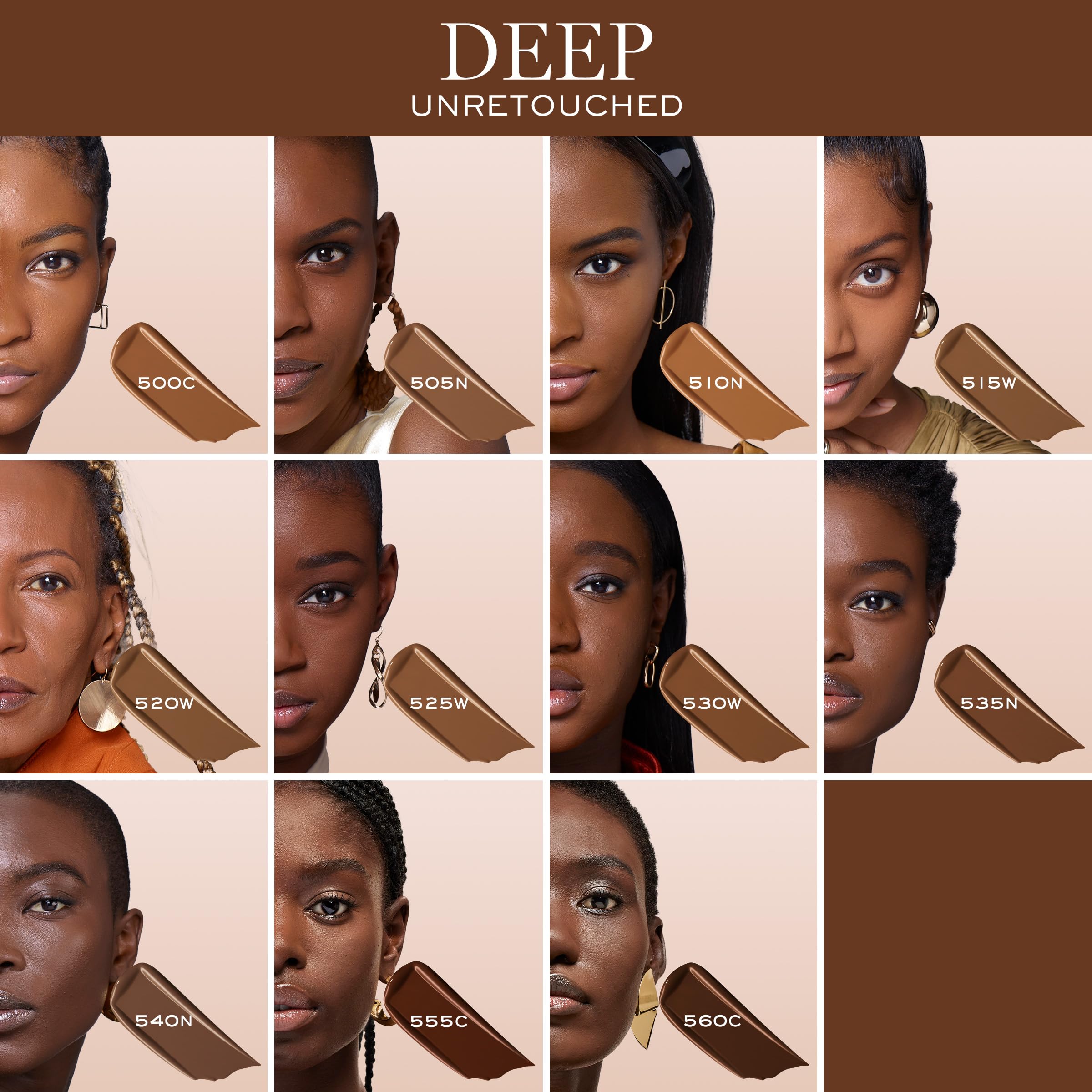 Lancôme Teint Idole Ultra Wear 505N Deep Skin – Longwear Matte Foundation, Hydrating, 24HR Coverage (1 oz)