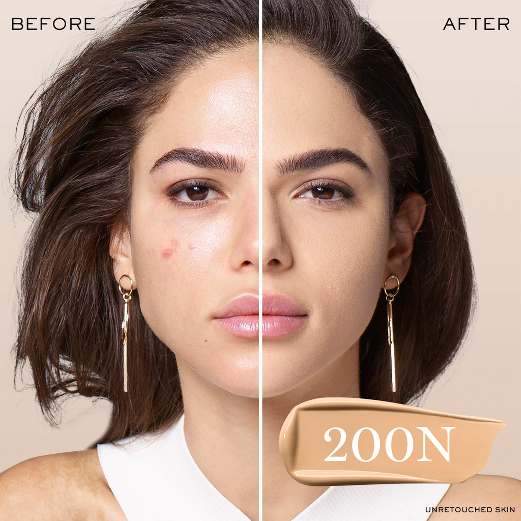 Lancôme Teint Idole Ultra Wear Natural Matte Foundation – 24HR Coverage, Hydration, Waterproof (200N Light)