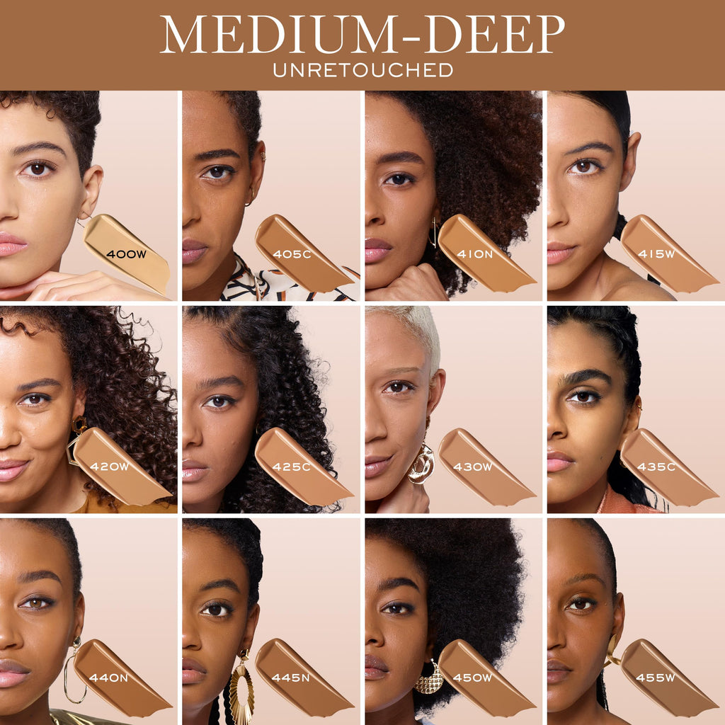 Lancôme Teint Idole Ultra Wear Natural Matte Foundation – 24HR Wear, Natural Matte Finish, 450W Warm/Golden, 1 Fl Oz