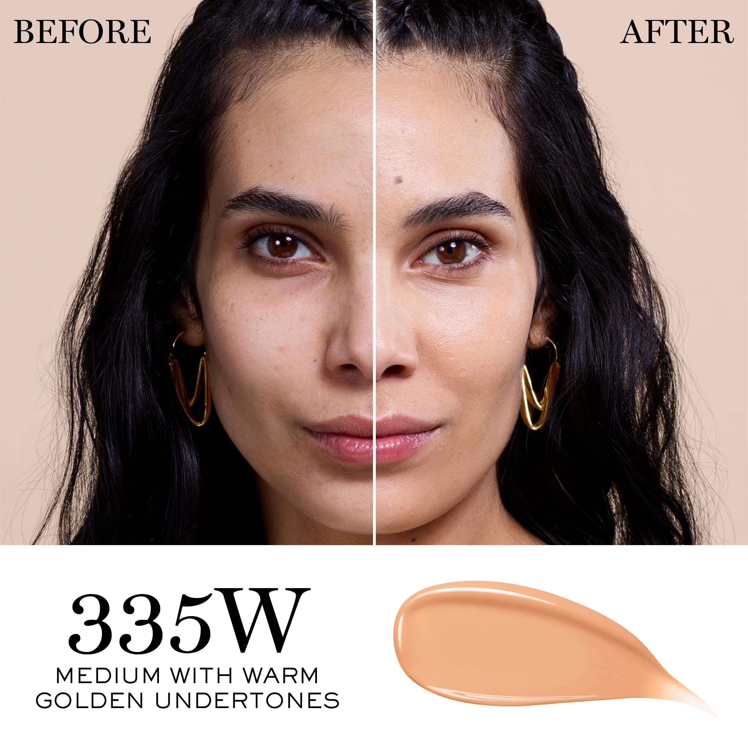 Lancôme Teint Idole Ultra Wear Foundation SPF 27 – Hydrating Glow, Medium Buildable Coverage, Shade 335W