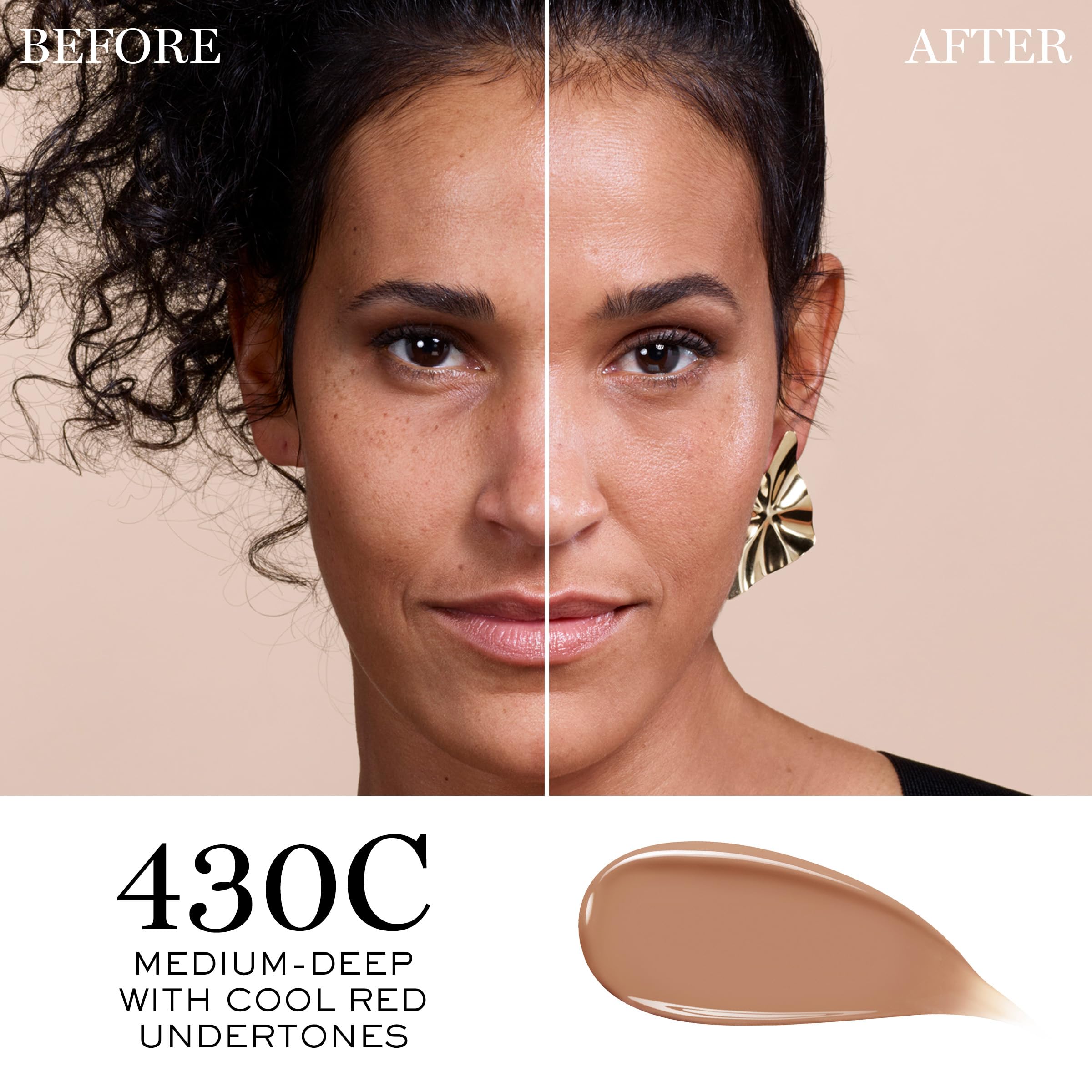 Lancôme Teint Idole Ultra Wear Care & Glow Foundation SPF 27 – Hydrating Longwear, Medium Coverage, Glow Finish (430C)